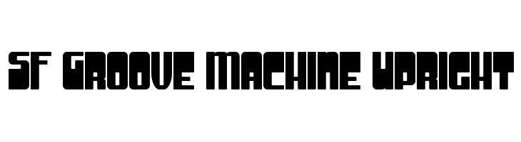 SF Groove Machine Upright  Скачать бесплатные шрифты
