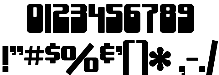 SF Groove Machine Upright Font OTHER CHARS