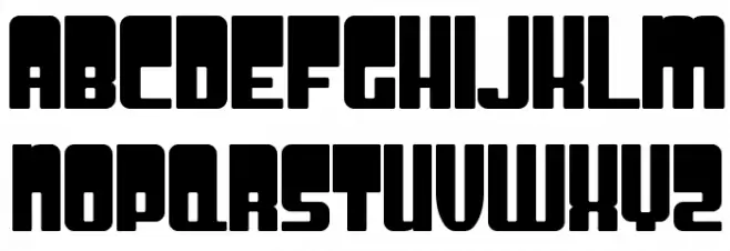 SF Groove Machine Upright फ़ॉन्ट लोअरकेस