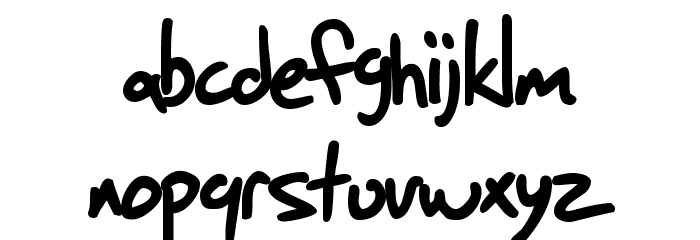 SF Grunge Sans Bold Font LOWERCASE