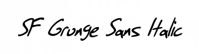SF Grunge Sans Italic  تنزيل الخطوط