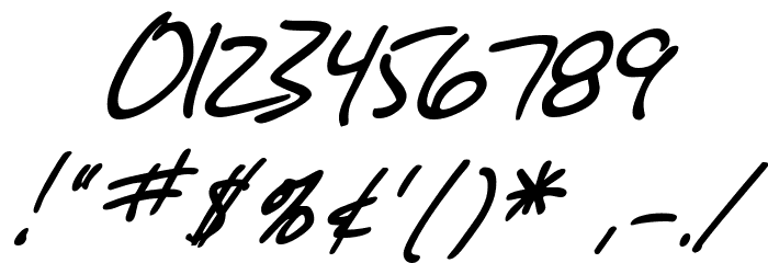 SF Grunge Sans Italic Font OTHER CHARS