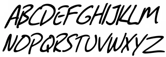SF Grunge Sans Italic Schriftart Groß