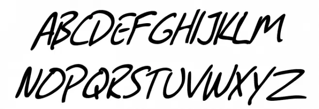 SF Grunge Sans SC Italic 字体 小写