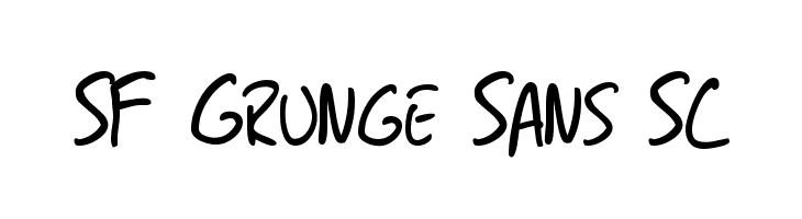 SF Grunge Sans SC Font