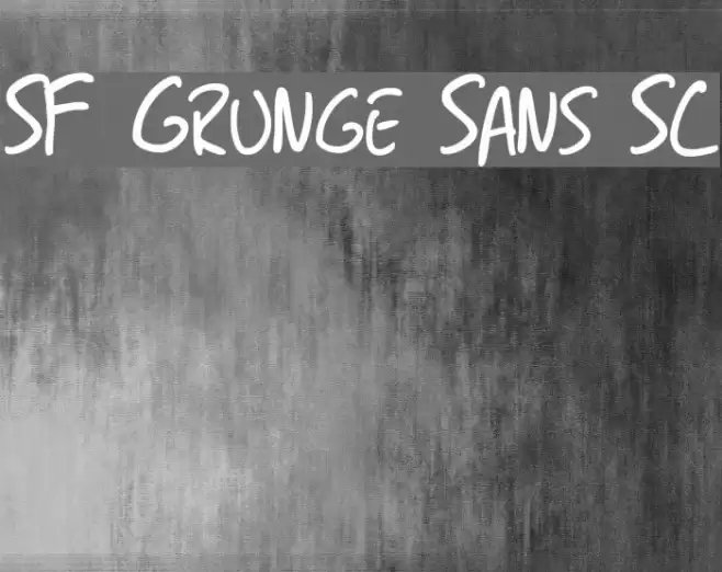 SF Grunge Sans SC Font examples