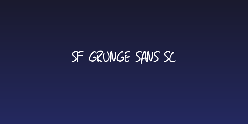 SF Grunge Sans SC Social Header