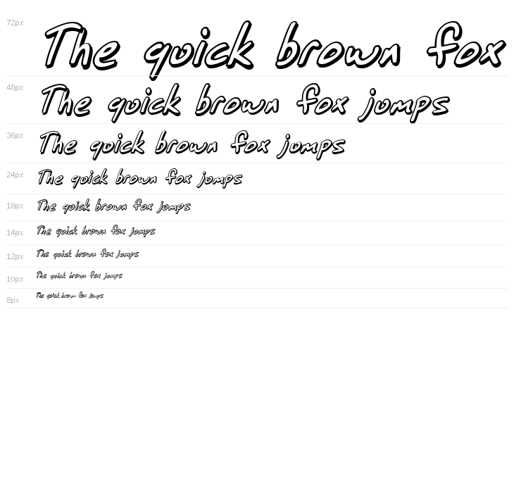 SF Grunge Sans Shadow Italic Waterfall