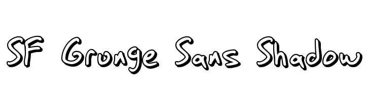 SF Grunge Sans Shadow フォント