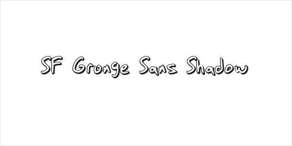 SF Grunge Sans Shadow Logo