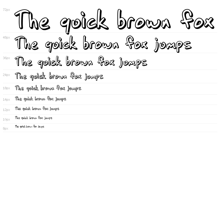 SF Grunge Sans Shadow Waterfall