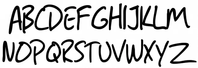 SF Grunge Sans Шрифта ВЕРХНИЙ