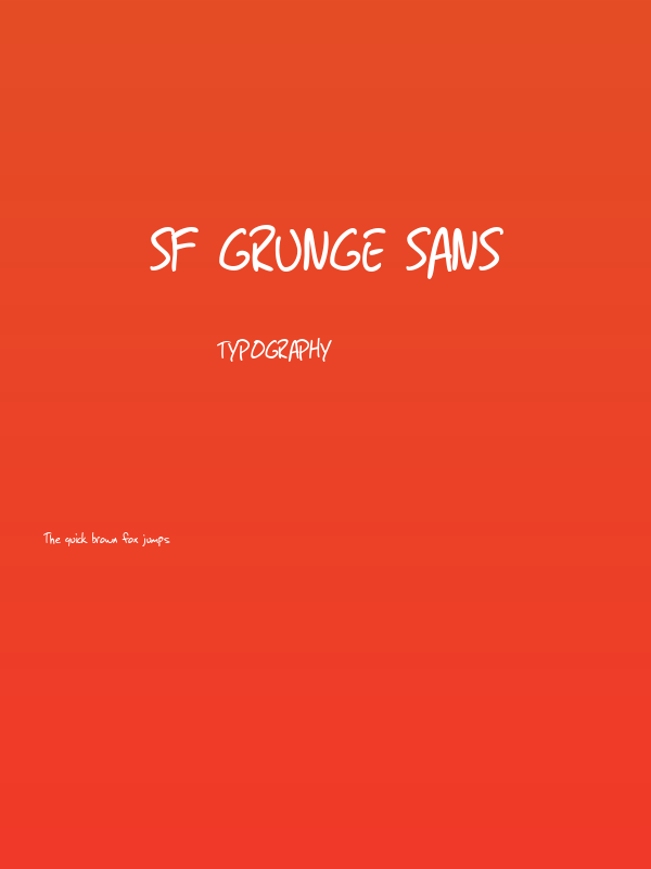 SF Grunge Sans Poster