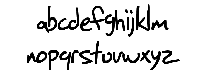 SF Grunge Sans Font LOWERCASE