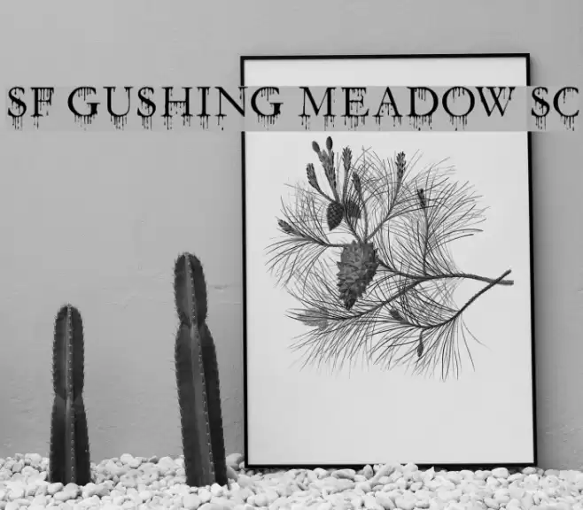 SF Gushing Meadow SC Шрифта examples