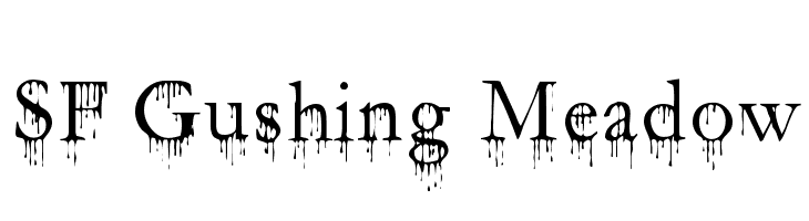 SF Gushing Meadow  font caratteri gratis