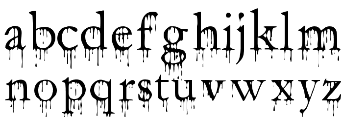 SF Gushing Meadow Font LOWERCASE