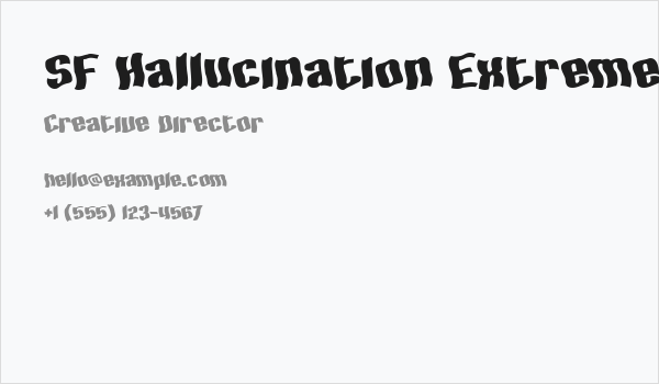 SF Hallucination Extreme Business Card