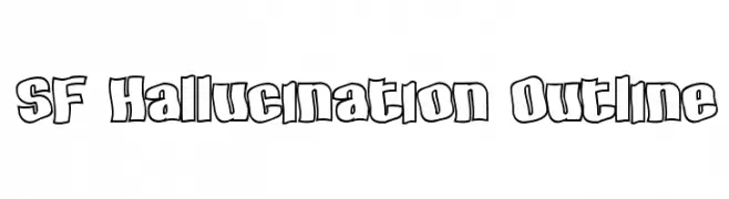 SF Hallucination Outline  नि: शुल्क फ़ॉन्ट्स डाउनलोड