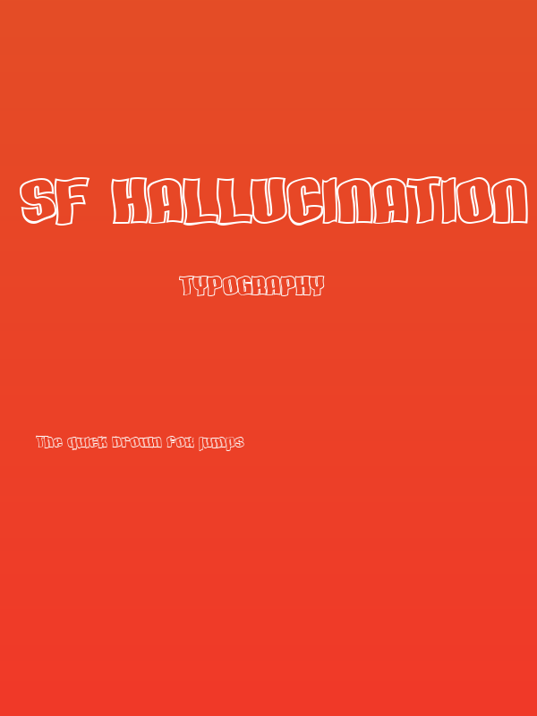 SF Hallucination Outline Poster