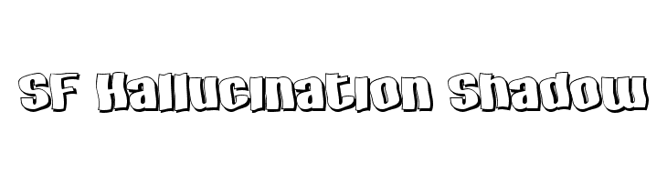SF Hallucination Shadow Font