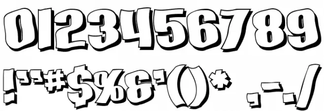 SF Hallucination Shadow Font Alte caractere