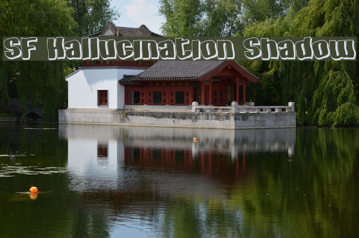 SF Hallucination Shadow Font examples