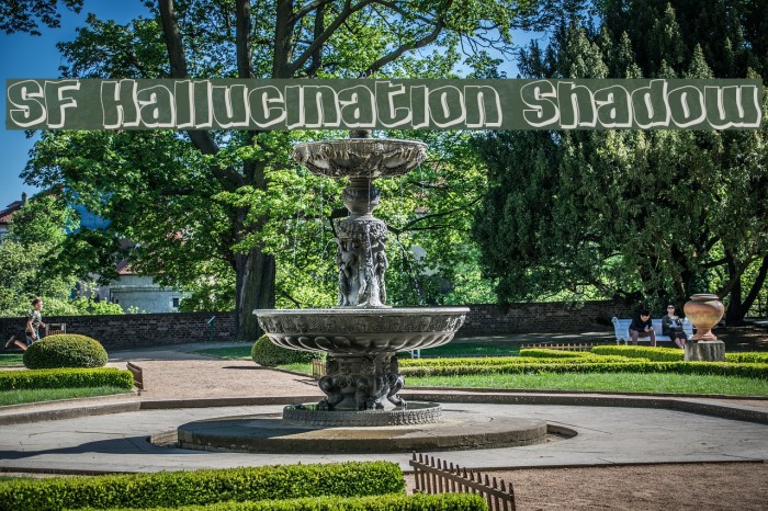SF Hallucination Shadow Font examples