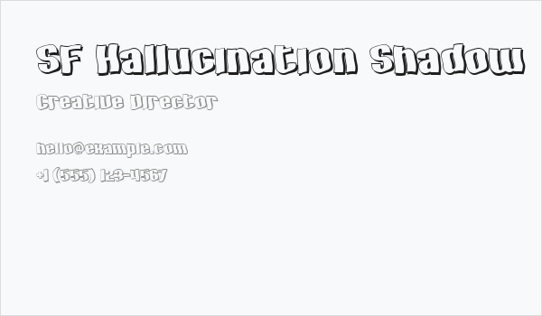 SF Hallucination Shadow Business Card