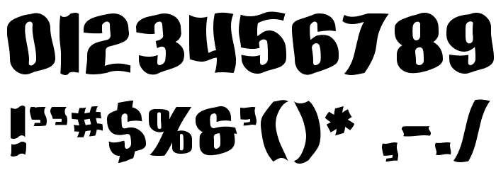 SF Hallucination Font OTHER CHARS