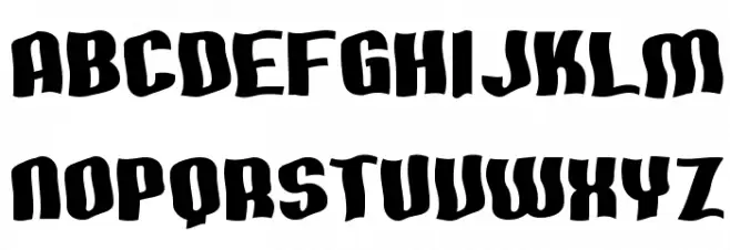 SF Hallucination Font Litere mari