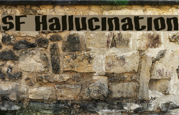 SF Hallucination Font examples