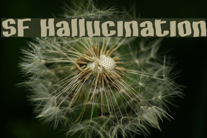 SF Hallucination Font examples