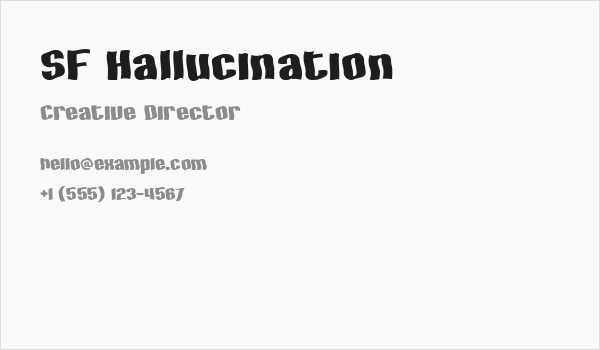 SF Hallucination Business Card