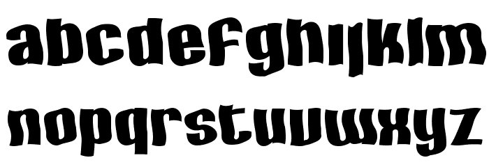 SF Hallucination Font LOWERCASE