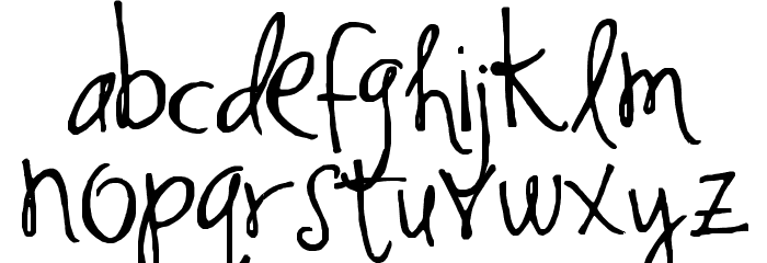 SF-Happiness Font LOWERCASE
