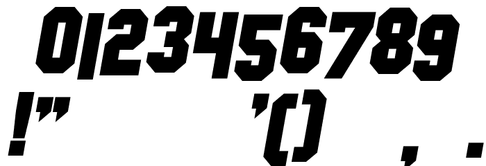 SF Hollywood Hills Bold Italic Font OTHER CHARS