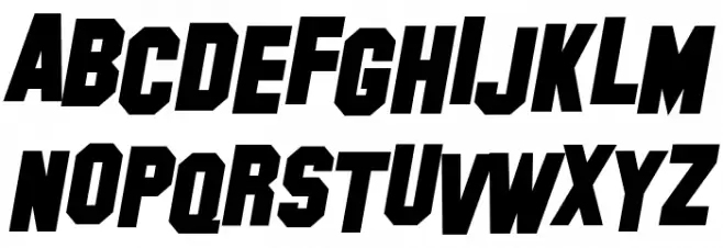 SF Hollywood Hills Bold Italic Schriftart Groß