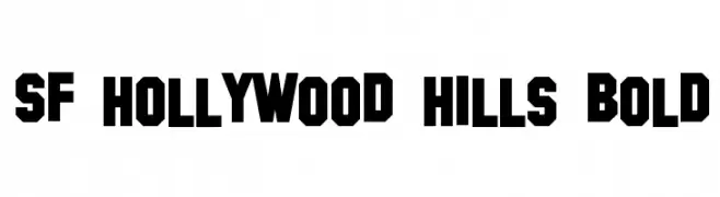 SF Hollywood Hills Bold  Frei Schriftart Herunterladen