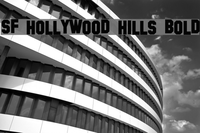 SF Hollywood Hills Bold Font examples