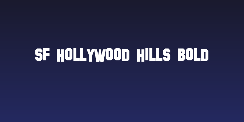 SF Hollywood Hills Bold Social Header