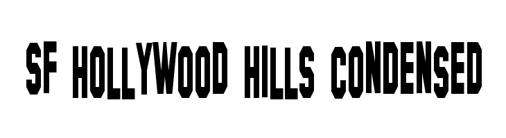 SF Hollywood Hills Condensed  baixar fontes gratis
