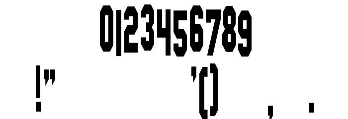 SF Hollywood Hills Condensed Font OTHER CHARS