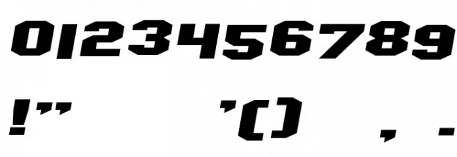 SF Hollywood Hills Extended Italic Font OTHER CHARS