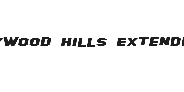 SF Hollywood Hills Extended Italic Logo
