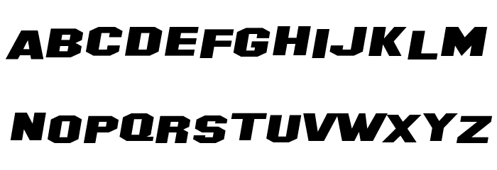 SF Hollywood Hills Extended Italic Font LOWERCASE