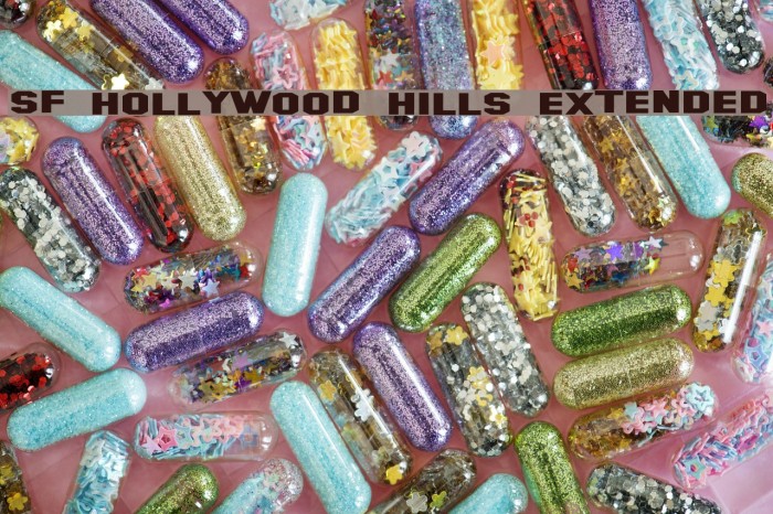 SF Hollywood Hills Extended Font examples