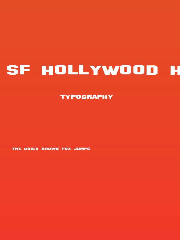 SF Hollywood Hills Extended Poster