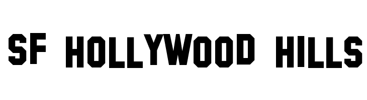 SF Hollywood Hills Font