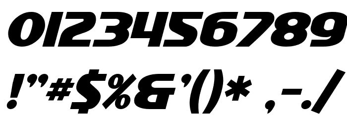 SF Intellivised Bold Italic Font OTHER CHARS